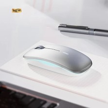 Zenvia Inphic M5 Kablosuz Fare Şarj Edilebilir Sessiz Kullanım 2.4g Işıklı USB MOUSE-(5775) Znv-Hby3