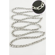 Zenvia 6 mm Düz Gümüş Renkli Çelik Zincir 1 Metre ZNVBJTR-23577