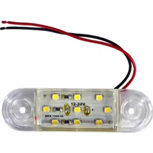 TAS 24V Side Marker Lamba 9 Ledli Beyaz 8,5x2,5 cm TAS.018B-24 (2 li)