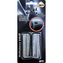 Meys Vent Clipps Havalandırma Koku Black Edition (Siyah)