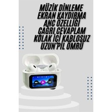 Zenvia Dokunmatik Ekranlı Air Pro 2 Anc Kulaklık Kablosuz Çok Fonksiyonlu ZNV-HBY3245