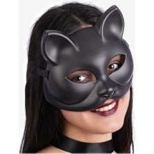Zenvia Siyah Renk Lüks Kedi Maskesi 12X13 cm ZNV325-ETT