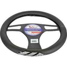 NYF A-14 Geçmeli Direksiyon Kılıfı Fosforlu Siyah (Çavuş Beyaz) 38 cm