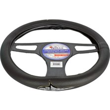 NYF A-10 Geçmeli Direksiyon Kılıfı Fosforlu Siyah (Meşale Beyaz) 38 cm