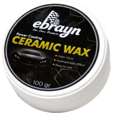Ebrayn 100 gr Seramik Wax Krem Cila Kolay Uygulama ile Araç Yüzeyini Korur ve Parlatır