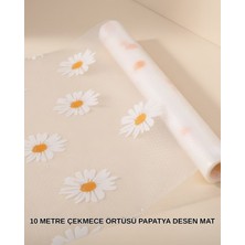 Zenvia 10 Metre Papatya Desenli Kolay Temizlenebilir Çekmece Matı ZNV-HBY3245