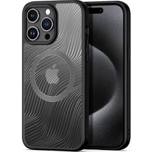Zenvia Dux Ducis iPhone 15 Pro Max Aimo Series Magsafe Premium Buzlu Sert Pc-Tpu KILIF-(5775) ZNV-HBY3245