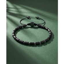 Hematit Doğal Taş Bileklik- Unisex Ipli Ayarlanabilir