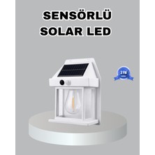 Zenvia Üç Modlu Güneş Enerjili Duvar Lambası 1800MAH Bataryalı ve Hareket Sensörlü ZNV-HBY3245