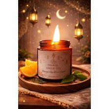 Lisyantus Doğal Soya Mumu (Ramazan Ayı Temalı) Portakal ve Yeşil Çay Kokulu