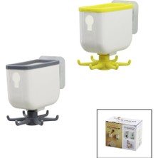 Zenvia Çok Fonksiyonlu Yapışkan Askı 360 Derece Döner  2.5 - 7.5cm (4887) ZNVA-GO3146