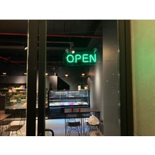 NEON LED KAYSERİ Open Yeşil Neon LED Duvar Tabela Pleksi Hediyelidir