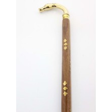 Normadia Samur Parti Aksesuar ve Kostüm Pirinç At Büstü ve Baston Seti