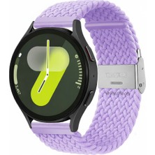 MMP Shop Samsung Galaxy Watch 4 5 6 7 Fe 40 44MM Classic 42 43 46 47MM Uyumlu 20MM Metal Klipsli Örgü Kordon
