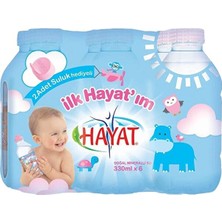 Hayat Bebek Doğal Mineralli Bebek Suyu 330 ml 6 Adet