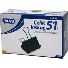 Zenvia Çelik Kıskaç 51MM 12 Parça  Omega Kollu Cilt Kıskaçı (4887) ZNVA-GO3146