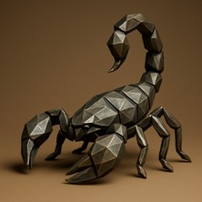 Akrep Figürü Bakır Görünüm 15 cm