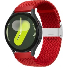 MMP Shop Samsung Galaxy Watch 4 5 6 7 Fe 40 44MM Classic 42 43 46 47MM Uyumlu 20MM Metal Klipsli Örgü Kordon