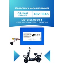 Electroll Motolux Gogo 4 Batarya 48V 18 Ah Lifepo4 (Elektrikli Motorsiklet Için)