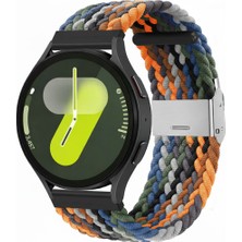 MMP Shop Samsung Galaxy Watch 4 5 6 7 Fe 40 44MM Classic 42 43 46 47MM Uyumlu 20MM Metal Klipsli Örgü Kordon