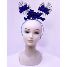 Najmaddin Happy Birthday Neon Mavi Doğum Günü Tacı