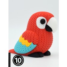 Kızıl Papağan Örgü Model 3D Figür