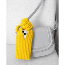 Bigohobi Telefon Corabı, Çantaya Takılan Telefon Çorabı, Tüm Telefonlara Uyumlu, El Örmes