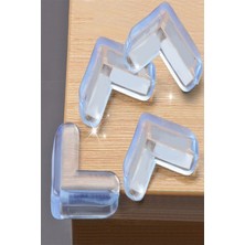 Zenvia 4 Lü Masa Sehpa Köşe Koruyucu Silikon- Çocuk Koruma Aparatı (4887) ZNVA-GO3146
