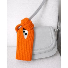 Bigohobi Telefon Corabı, Çantaya Takılan Telefon Çorabı, Tüm Telefonlara Uyumlu, El Örmes