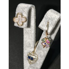 Vulwox 3'lü Romantik Şans Dilek Küpesi