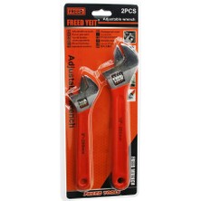 Zenvia 2pcs Set   8 İNÇ-200MM - 10 İNÇ-250MM  Kurbağacık Anahtar Seti (4887) ZNVA-GO3146