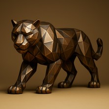 Kaplan Figürü Bakır Görünüm 15 cm