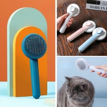 Zenvia Basmalı Kedi Köpek Tüy Toparlayıcı Masaj Etkili Pet Fırçası (4887) ZNVA-GO3146