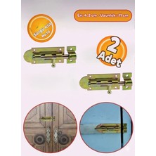 Beşel Sürgü 42X110 mm Kilit Kapı Pencere Sürgüsü No:10 (2 Adet)