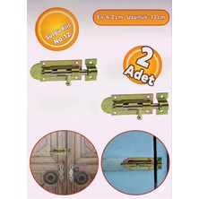 Beşel Sürgü 42X120 mm Kilit Kapı Pencere Sürgüsü No:12 (2 Adet)