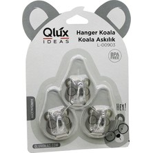 Zenvia 3pcs Koala Askı Şeffaf Askı Yapışkanlı Montaj (4887) ZNVA-GO3146