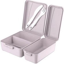 Zenvia 3 Bölmeli Çatal Bıçaklı Beslenme Kabı - Diyet Kabı ZNV-EVVN3263
