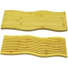 Zenvia Dalgalı Çift Taraf Tasarımlı Ahşap Sunum Tepsisi ZNV325-ETT