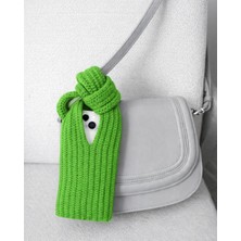 Bigohobi Telefon Corabı, Çantaya Takılan Telefon Çorabı, Tüm Telefonlara Uyumlu, El Örmes