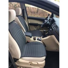 Özgürce Lüks Siyah Ön Koltuk Minderi Takımı, 2 Adet, Ford Focus 1-4