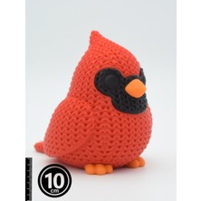 Kardinal Kuşu Örgü Model 3D Figür