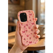 Coolacs Xiaomi Redmi Note 12 Pro 5g & Poco X5 Pro 5g Kılıf Kamera Çıkıntılı Kurdele Çiçek Kabartmalı Silikon Kapak