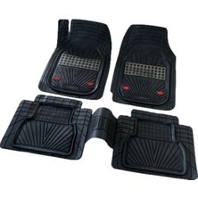 Özgürce 3D Siyah Karbon Floro Oto Paspaslar Opel Vectra A 1988-1995 Için