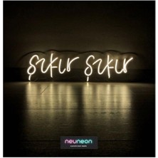 NEON LED KAYSERİ Şıkır Şıkır Neon LED Aydınlatma Gece Lambası Işıklı Duvar Dekor