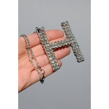 Özgürce Gümüş 7 cm H Harfi Dikiz Süsü, Şık ve Zarif Dekorasyon Parçası