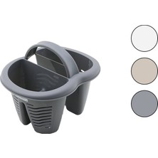 Zenvia Qlux L-00515 Heybe Kaşıklık Tezgah Üstü 4 Bölmeli - Plastik (4887) ZNVA-GO3146