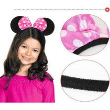 Zenvia Pembe Fiyonklu Minnie Mouse Tacı Mini Kulak ZNV325-ETT