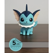 Pokemon Vaporeon Chibi Mini Masa Figürü (5 Cm) – Pokemon Koleksiyon Için Mini Figür / Oyuncak