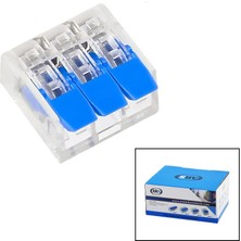 Zenvia 100 Adet 3 Lü 2x2.5 Kablo Geçmeli Mandallı Buat Klemensi (4887) ZNVA-GO3146