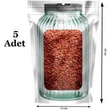 Zenvia Kavanoz Görünümlü Kilitli Saklama Poşeti Çıtçıtlı ve Pratik Torba 5 Adet ZNV-EVVN3263